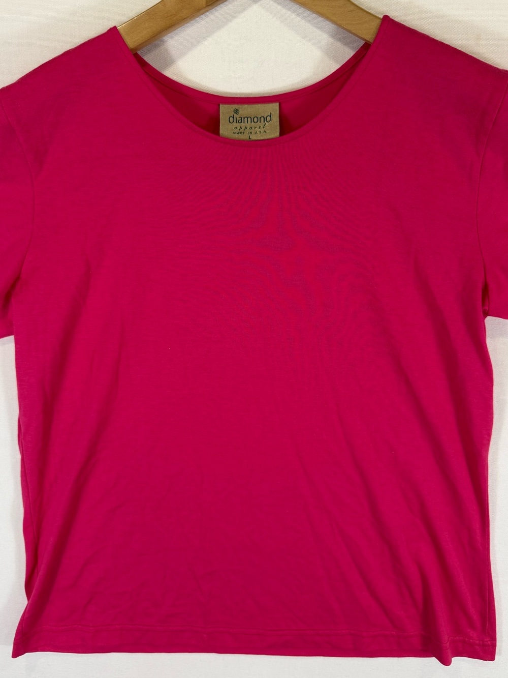 Diamond Supply Co. Women's Bright Hot Pink Short Sleeve Tee